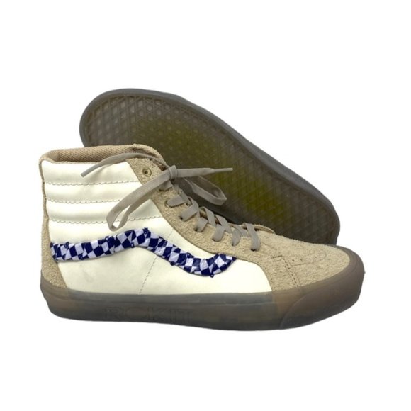 VANS x Rokit Sk8-Hi 38 DX Shoes SkateCanvas Suede Beige Men's Size VN0000SQBKV - Picture 7 of 9